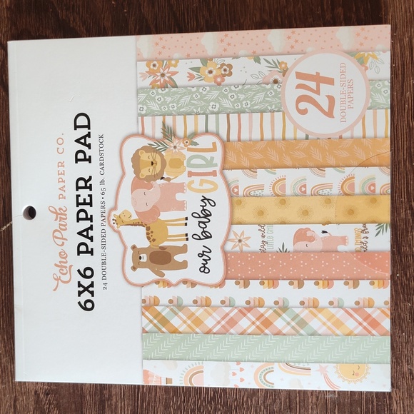 Brand New Echo Park 6x6 Baby Girl Paper Pads - Picture 3 of 4